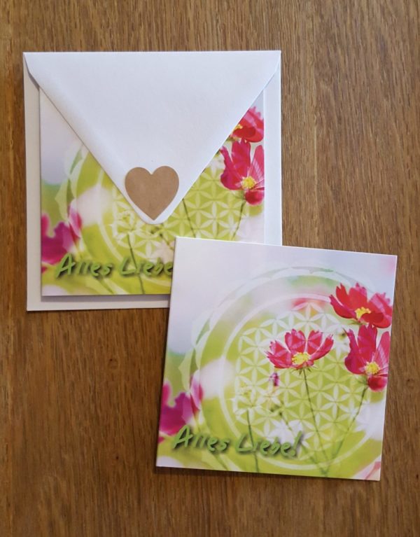 Klappkarte mit Umschlag "Alles Liebe"